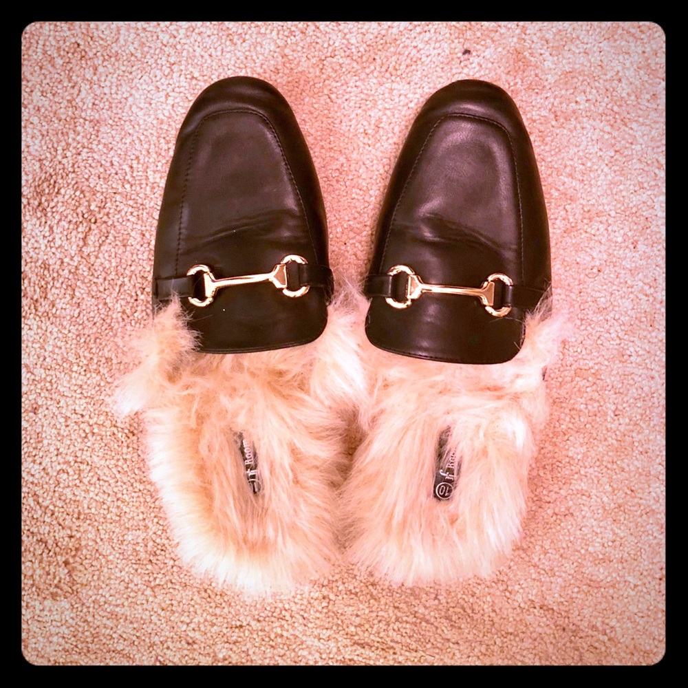 Faux Fur Lined Loafers